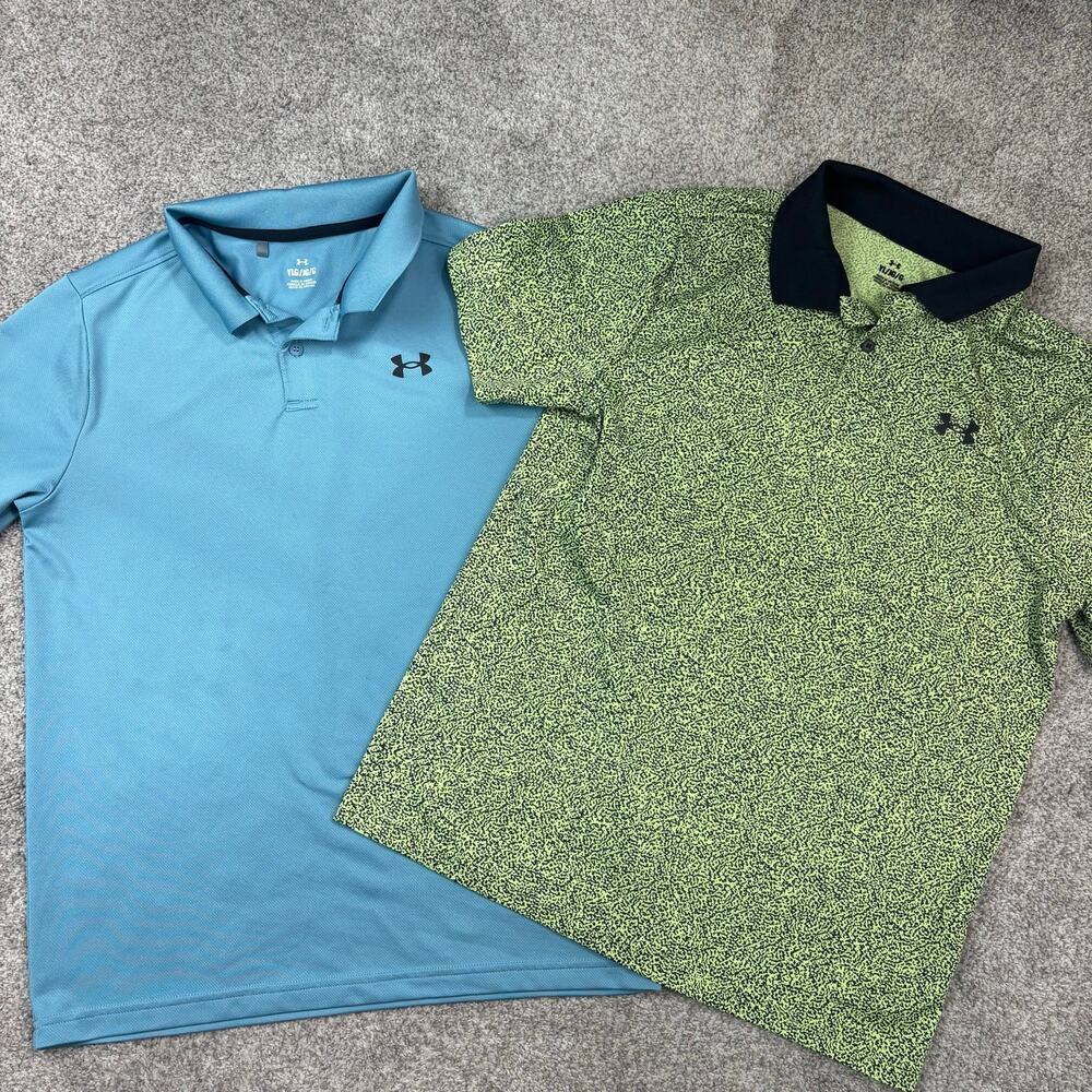 2 Youth Large Under Armour Polos